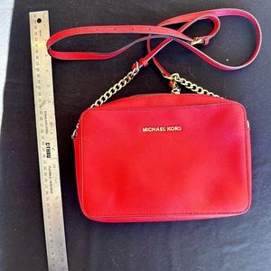MK Red/Orange Cross Body